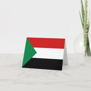 Sudan Vlag Notitiekaart