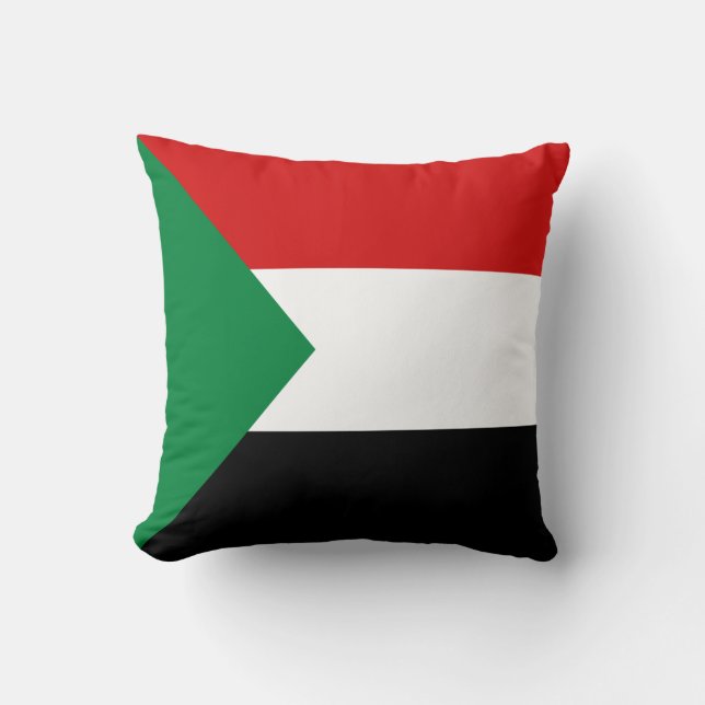 Sudan Vlag x Vlag Kussen (Voorkant)