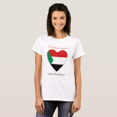 Sudan Vlag Zoete T-Shirt (Voorkant volledig)