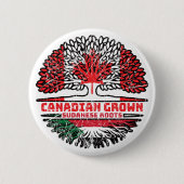 Sudanese Canadese vlag over bomen Ronde Button 5,7 Cm (Voorkant)