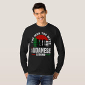 Sudanese Sudan Sudanese Flag Fathers Day T-shirt (Voorkant volledig)