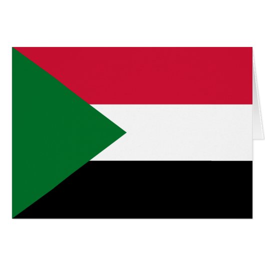 Sudanese vlag (Voorkant Horizontaal)
