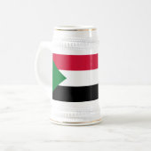 Sudanese vlag bierpul (Voorkant links)
