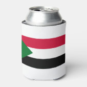 Sudanese vlag blikjeskoeler (Blikje Voorkant)