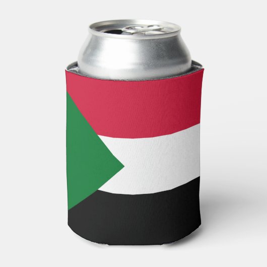 Sudanese vlag blikjeskoeler (Blikje Voorkant)