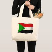 Sudanese Vlag Boodschappentas Grote Tote Bag (Voorkant (product))