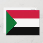 Sudanese vlag briefkaart (Voorkant / Achterkant)