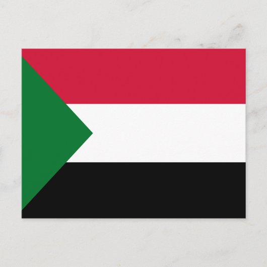 Sudanese vlag briefkaart (Voorkant)