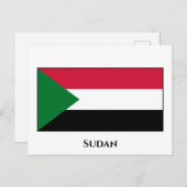 Sudanese vlag briefkaart (Voorkant / Achterkant)