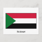 Sudanese vlag briefkaart (Voorkant)
