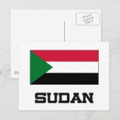 Sudanese vlag briefkaart (Voorkant / Achterkant)