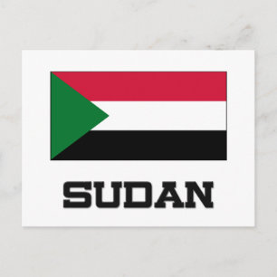 Sudanese vlag briefkaart