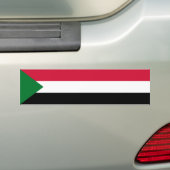 Sudanese vlag bumpersticker (Op auto)