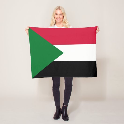 Sudanese vlag fleece deken (In situ)