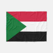Sudanese vlag fleece deken (Voorkant (Horizontaal))