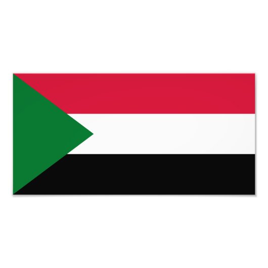 Sudanese vlag foto afdruk (Voorkant)