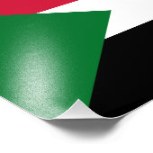 Sudanese vlag foto afdruk (Hoek)