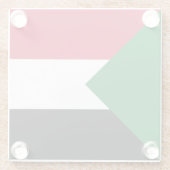 Sudanese vlag glazen onderzetter (Achterkant)