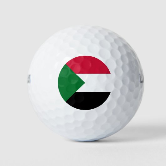 Sudanese vlag golfballen (Voorkant)