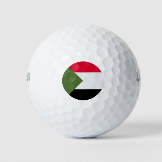 Sudanese vlag golfballen (Voorkant)
