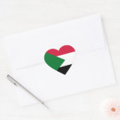 Sudanese vlag hart sticker (Envelop)