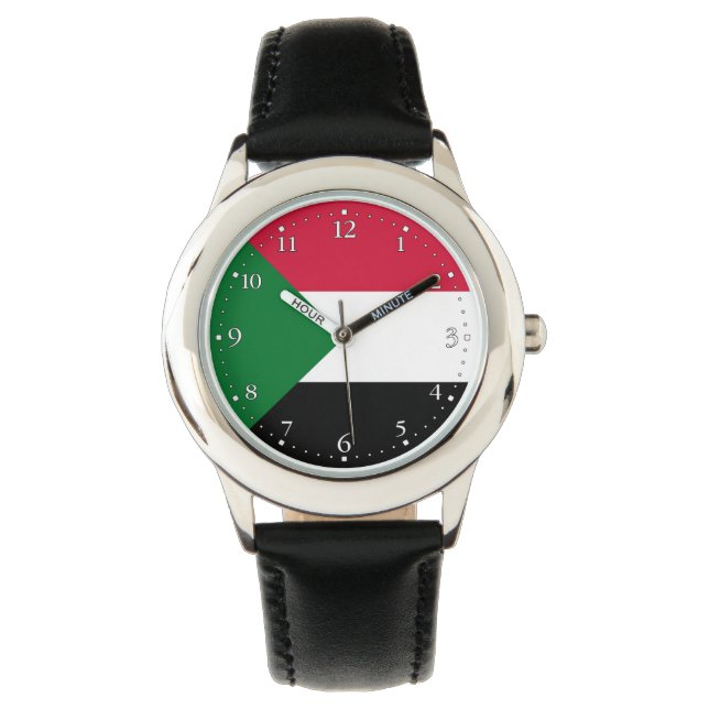 Sudanese vlag horloge (Voorkant)