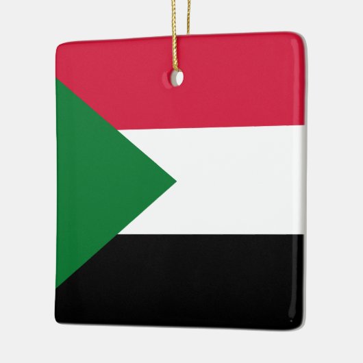 Sudanese vlag keramisch ornament (Links)