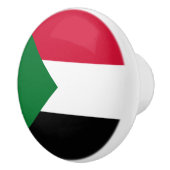 Sudanese vlag keramische knop (Rechts)