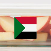 Sudanese vlag labels (Aangebracht)