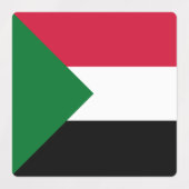 Sudanese vlag labels (Design 1)