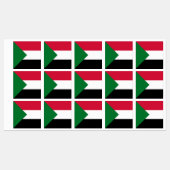 Sudanese vlag labels (Vel)