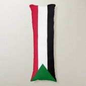 Sudanese vlag lichaamskussen (Voorkant Verticaal)
