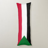 Sudanese vlag lichaamskussen (Achterkant (Verticaal))