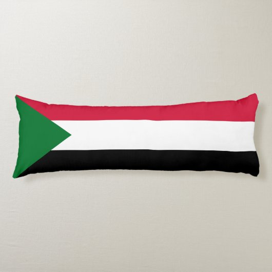 Sudanese vlag lichaamskussen (Voorkant)