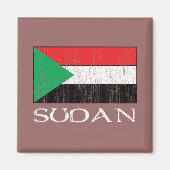 Sudanese vlag magneet (Voorkant)