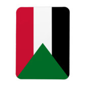 Sudanese vlag magneet (Verticaal)