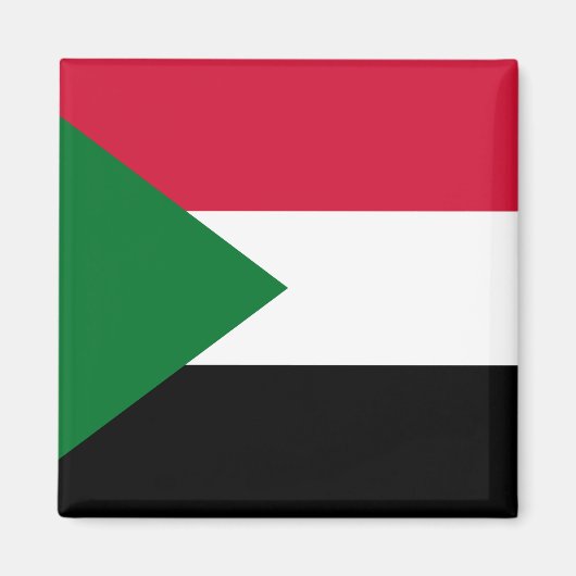 Sudanese vlag magneet (Voorkant)