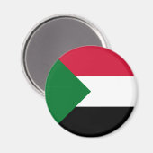 Sudanese vlag magneet (Voorkant / Achterkant)