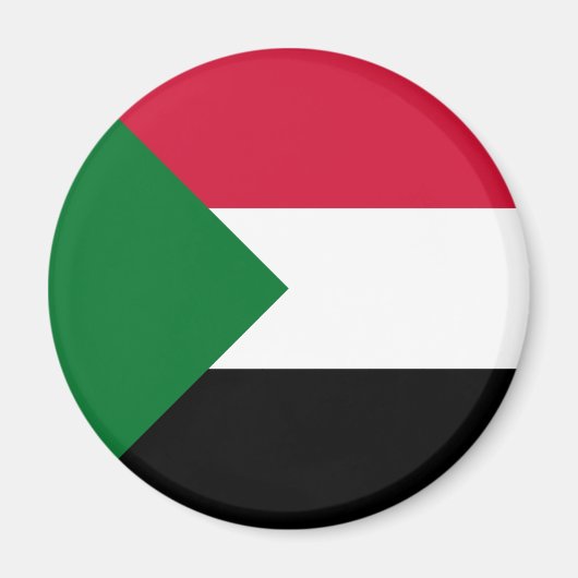 Sudanese vlag magneet (Voorkant)