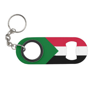 Sudanese vlag mini flessenopener