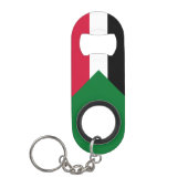 Sudanese vlag mini flessenopener (Voorkant)