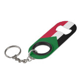 Sudanese vlag mini flessenopener (Voorkant Gekanteld)