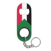 Sudanese vlag mini flessenopener (Achterkant)