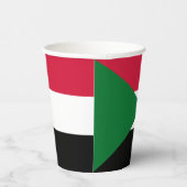 Sudanese vlag papieren bekers (Rechts)
