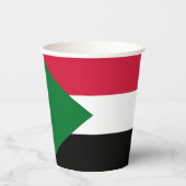 Sudanese vlag papieren bekers (Voorkant)