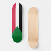 Sudanese vlag persoonlijk skateboard (Voorkant)