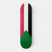 Sudanese vlag persoonlijk skateboard (Voorkant)