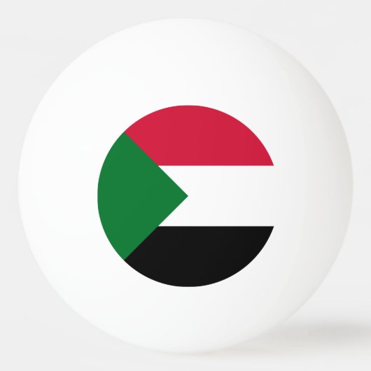 Sudanese vlag pingpongbal (Voorkant)
