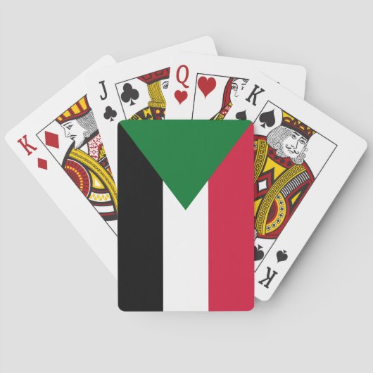 Sudanese vlag pokerkaarten (Achterkant)