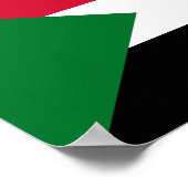 Sudanese vlag poster (Hoek)